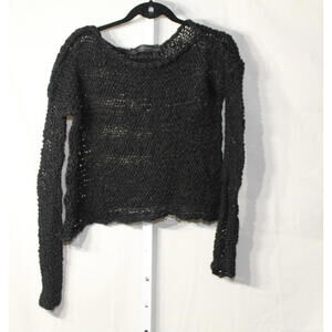 Sharon Brunsher Womens Open Knit Long Sleeves Sweater sz. S